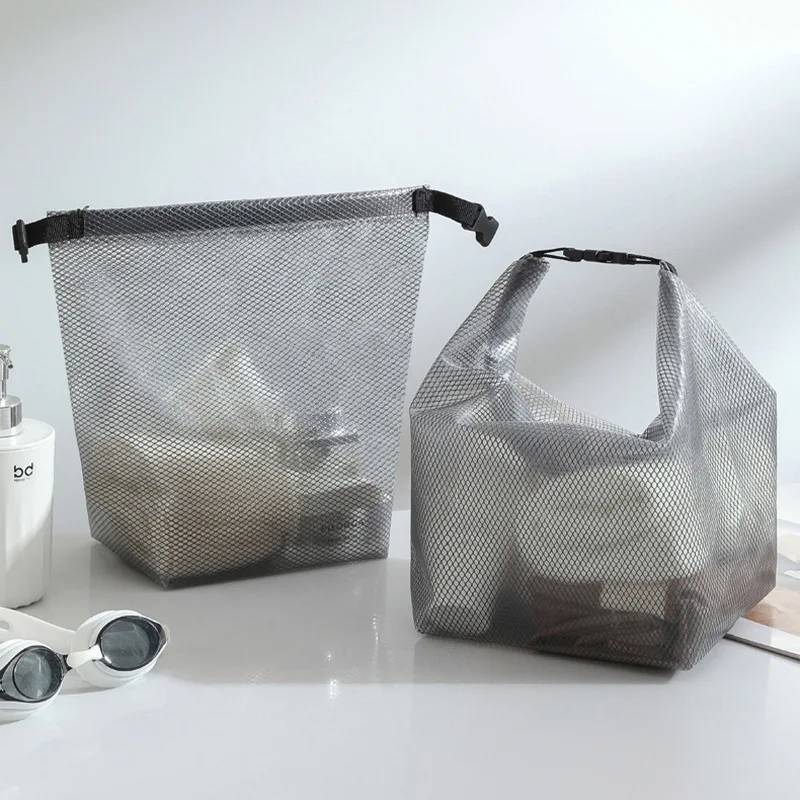 Handheld Portable Transparent Waterproof Toiletries Bag Multifunctional Travel Outdoor Swimming Fitness Storage Bag