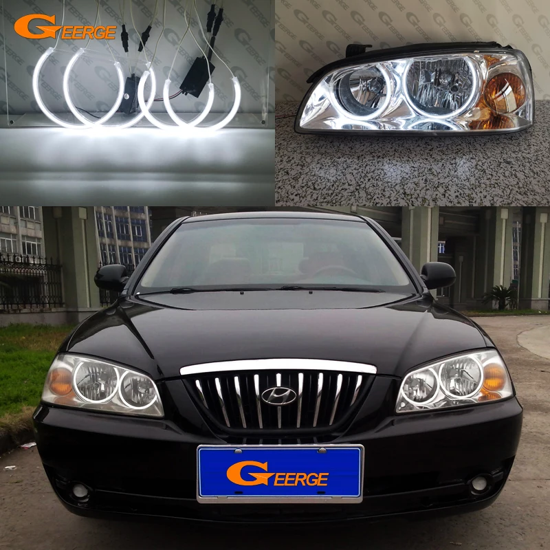 For Hyundai Elantra 2004 2005 2006 Excellent Ultra Bright CCFL Angel Eyes Halo Rings Kit Car Accessories