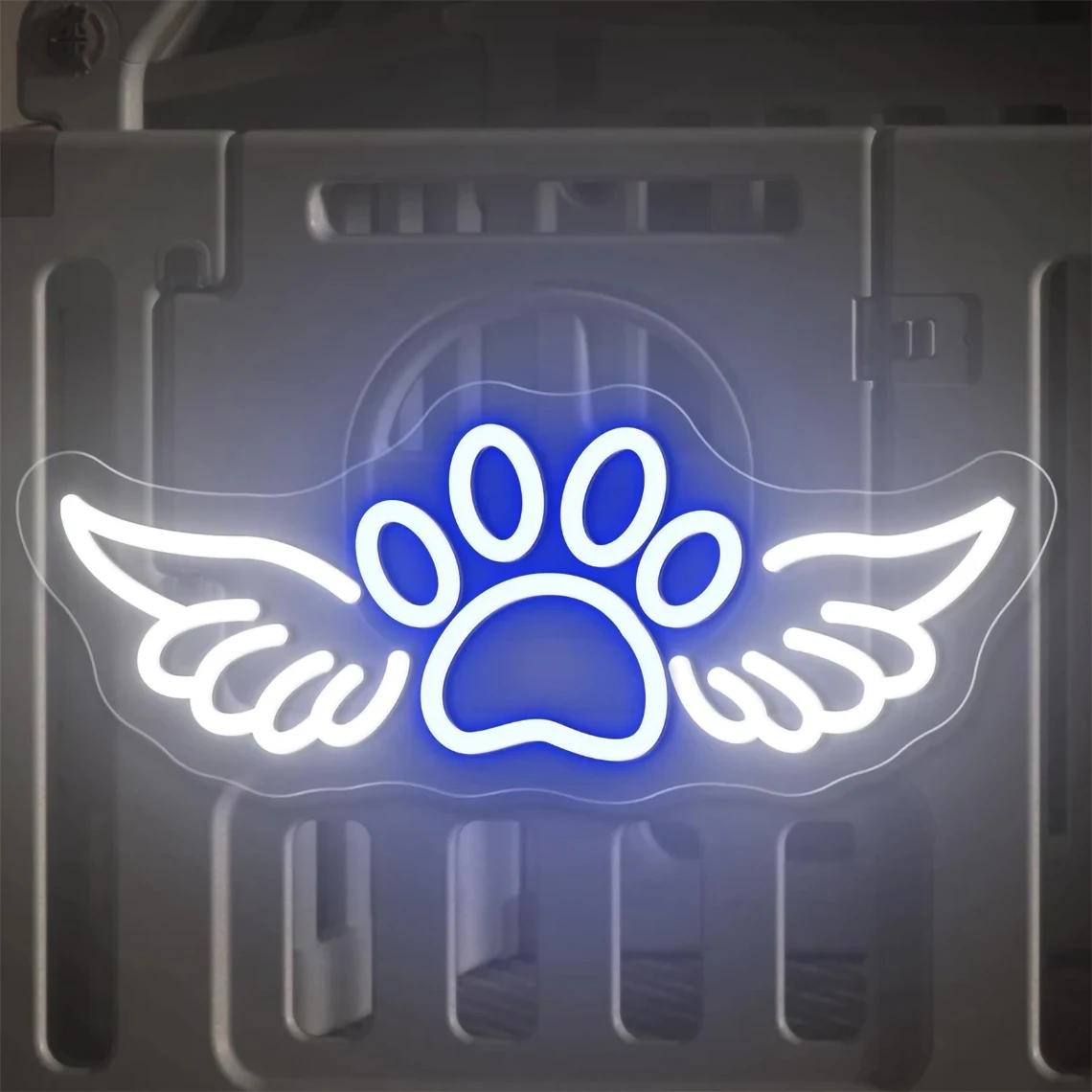 

Paw With Wings Neon Sign Pet Memorial Neon Sign Bedroom Home Wall Decor Personalized Gift For Pets Art