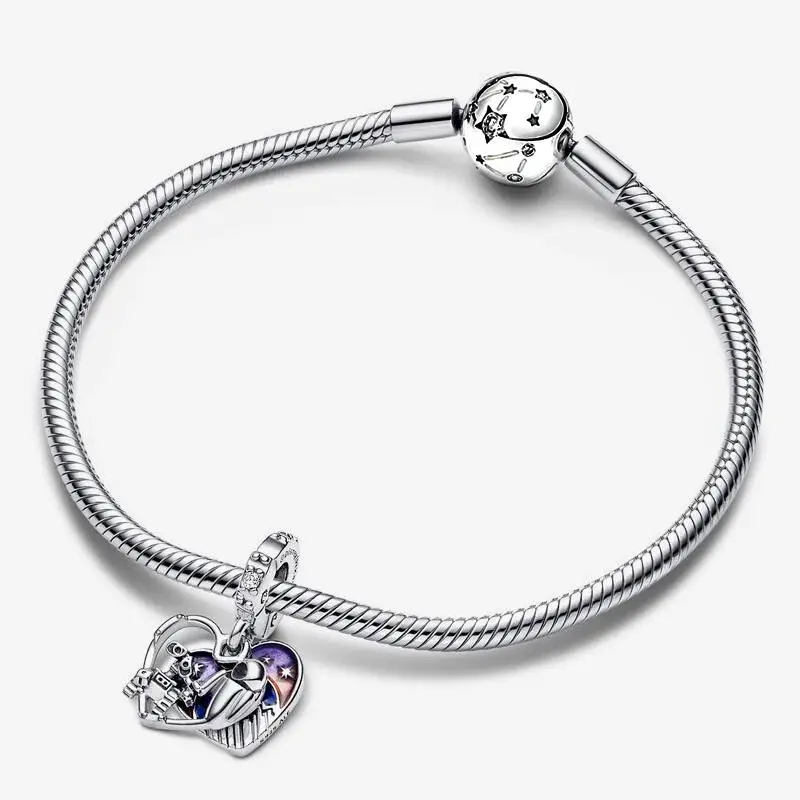 Vendita calda ciondola Charm Bead Fit braccialetto originale donna 925 gioielli con ciondolo in argento