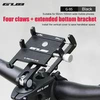 GUB Aluminum Bicycle Phone Holder Mount Stem Bicycle Phone Headset Mount Fits for 1-1/8\