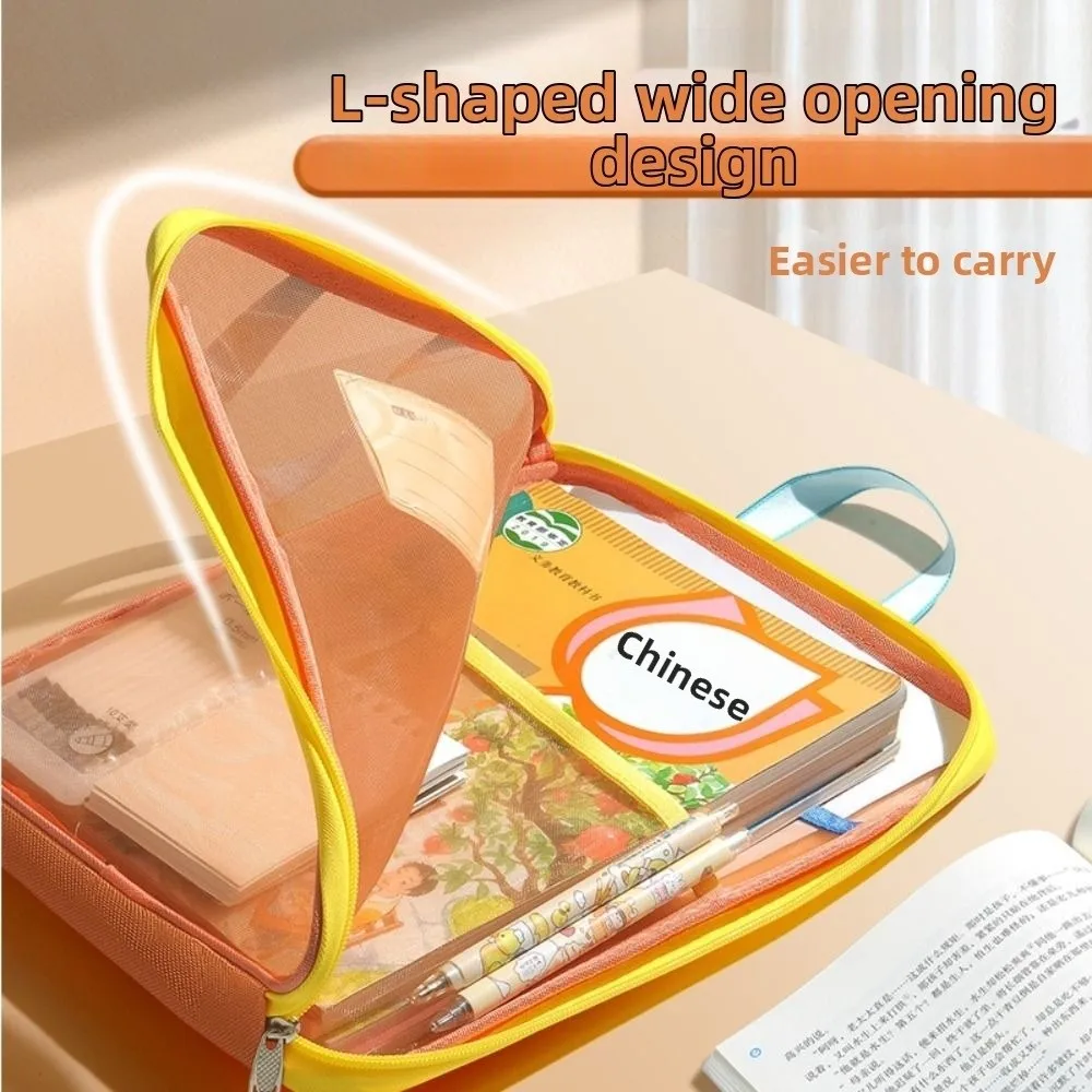 

Dopamine Test Paper Storage Bag Visible Large Capacity Transparent A4 Handbag Dustproof 3Layer Stationery Organizer Exam Papers