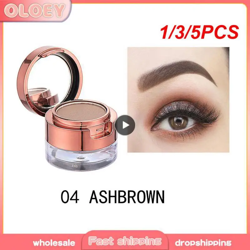 1/3/5PCS Waterproof Eyebrow Dyeing Cream Double-layer Combination Makeup Cosmetics Three-dimensional Makeup Eyebrow Powder