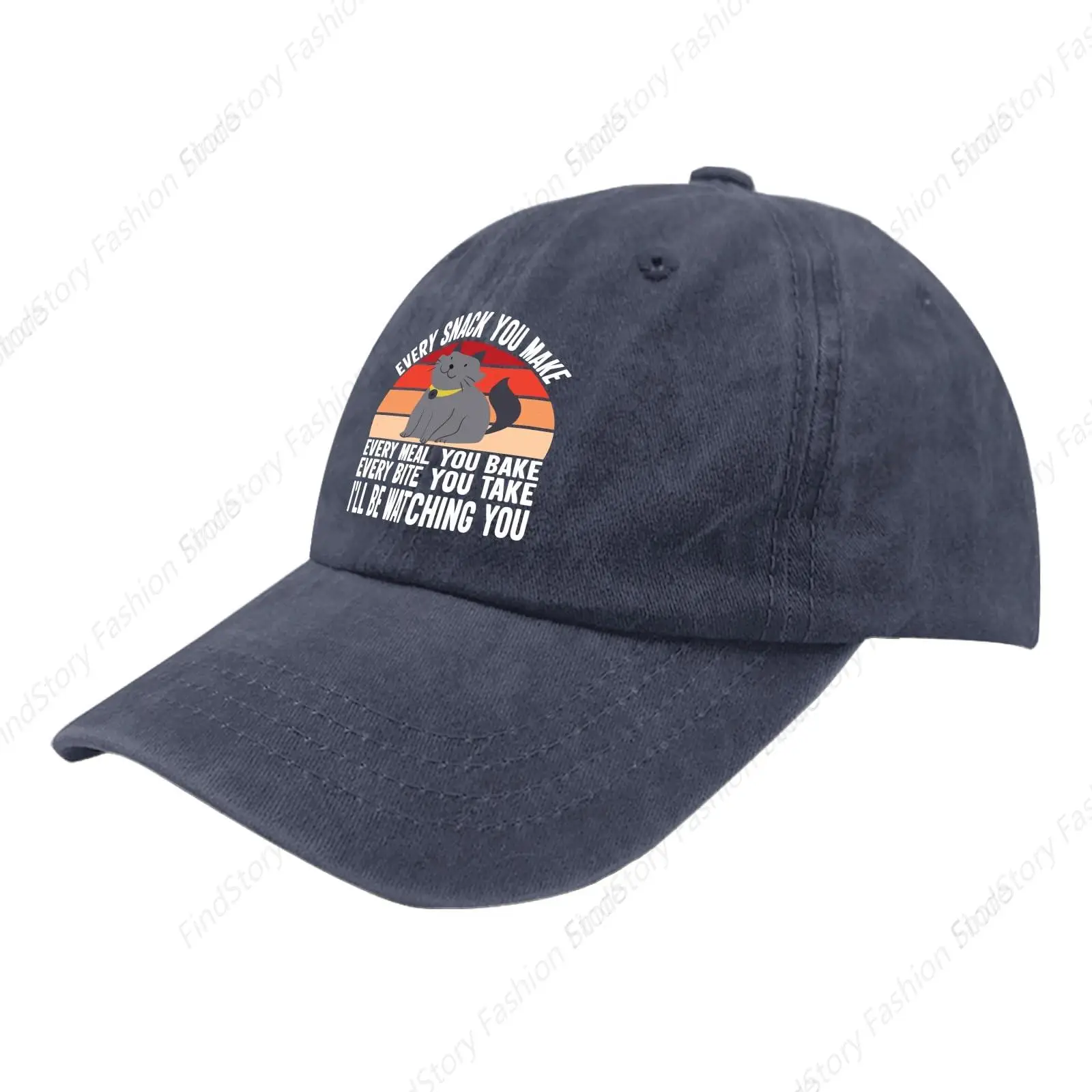 Baseball Cap Every Snack You Make Every Meal You Bake Every Bite Unisex Vintage Trucker Denim Hat Adjustable Cotton Sports