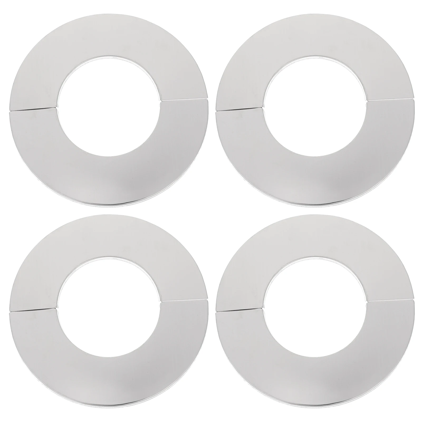

4 pcs Stainless Steel Round Hole Covers for 71mm Pipes Wall Mount Decorative Plumbing Accessories Kitchen Facility