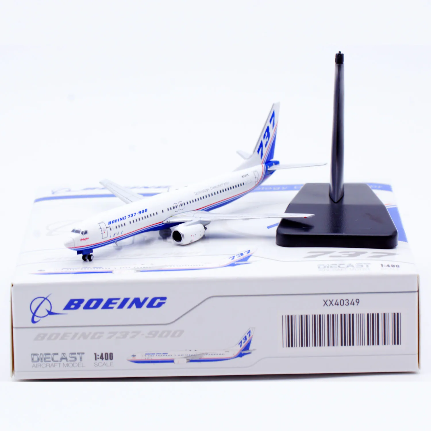 

XX40349 Коллекционный самолет из сплава JC Wings 1:400 Boeing B737-900 Литой под давлением самолет «House Livery» Н737X с подставкой