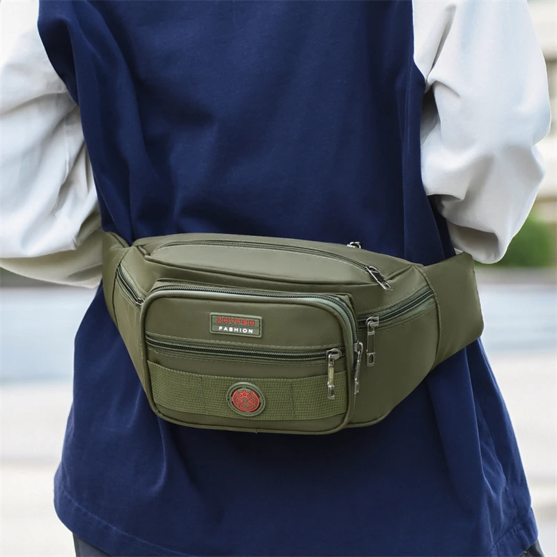 Unisex Multifunktionale Hüfttasche Große Kapazität Wasserdicht Oxford Business Pack Trendige Umhängetasche Brusttasche für Reisen Arbeit – Detail 6