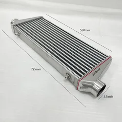 550*230*65mm Universal Turbo Intercooler bar&plate OD=2.5