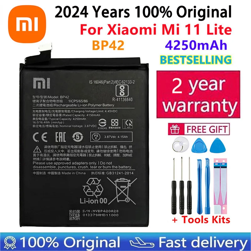 Battery For Xiaomi Mi Redmi Note Pocophone Poco F1 F2 K20 F3 X3 K30 K40 5 6 7 7A 8 8T 9 9A 9S 9T 10 10X 10S 10T 11 11T Pro Lite