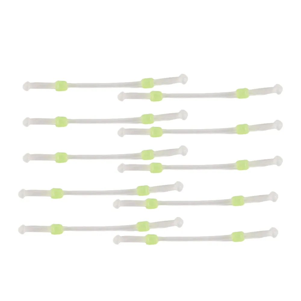 

10Pcs Double Head Space Bean Anti-wrap Beans Fish Hook Fixed Distance Splitter Double Hook Silicone Fish Line Separator