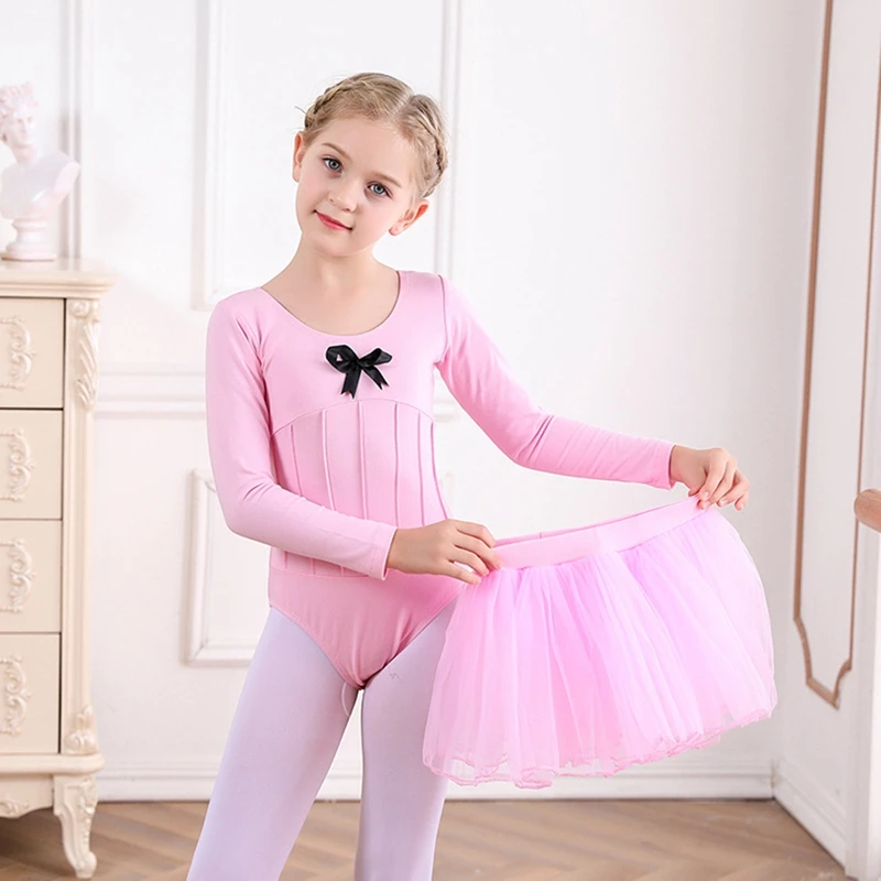 4-12 Years Girls Ballet Dancewear Leotards Comfortable and Skin-friendly Sweet and Lovely Toddler Tutu