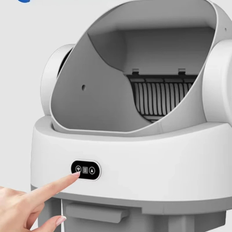 

Control automatic litter box with safety sensor, self-cleaning litter box