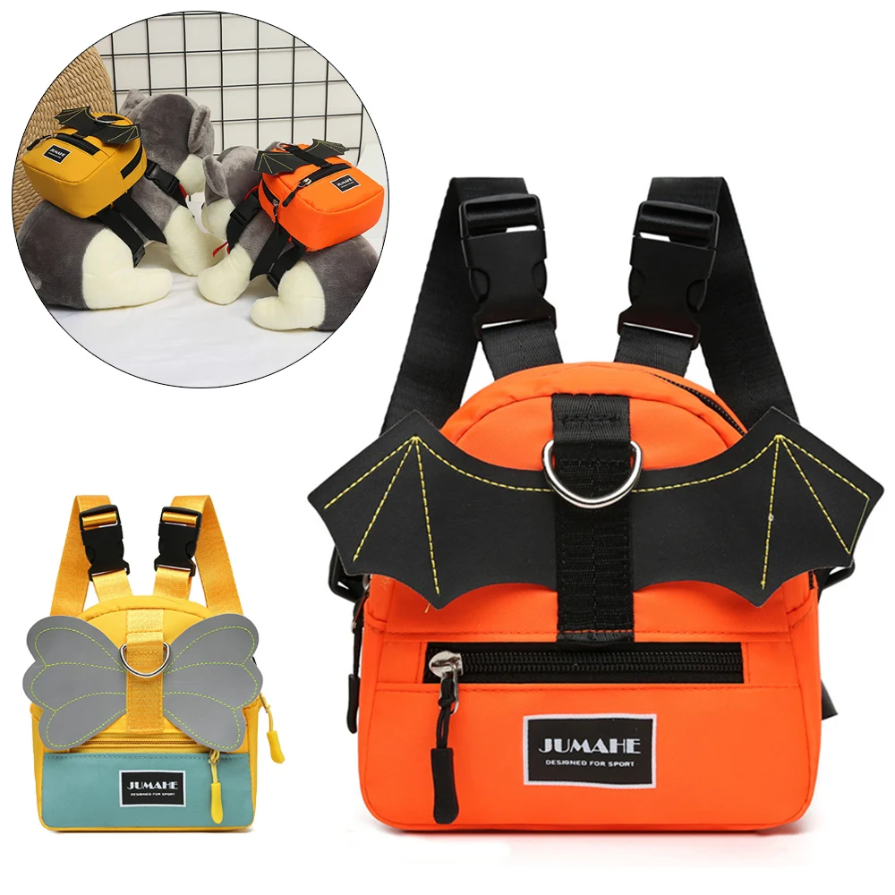 Najnowszy plecak dla psa ze skrzydłami dla małych psów Chihuahua Yorkshire Fashion Pet Snack Bag Puppy Harness Pets Accessories