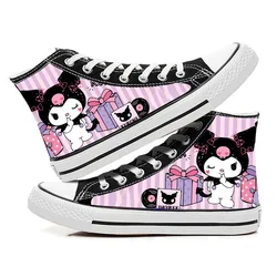 Girl Canvas Fashion Shoes Casual Cartoon kawaii kuromi  Sport comfort Shoes Children Print Boys Tennis Shoes