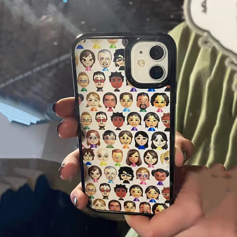 Funda de Teléfono Personalizada con Diseño Creativo y Lindo de Personajes en Pantalla Completa para iPhone 17 Air 16 15 14 13 12 11 Pro XR XS Max 7 8 Plus Y2K