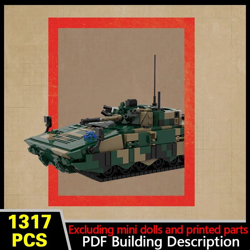 ZBD-04A Infantry Fighting Vehicle Model MOC Building Bricks War Equipment Modular Technology Gifts Holiday Assemble Children Toy
