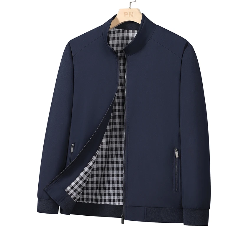 8XL Jacket for Men Spring Autumn Plus Size Windbreaker Man Business Jacket Big Size Middle-Aged Coat Outwear 6XL 7XL Clothing