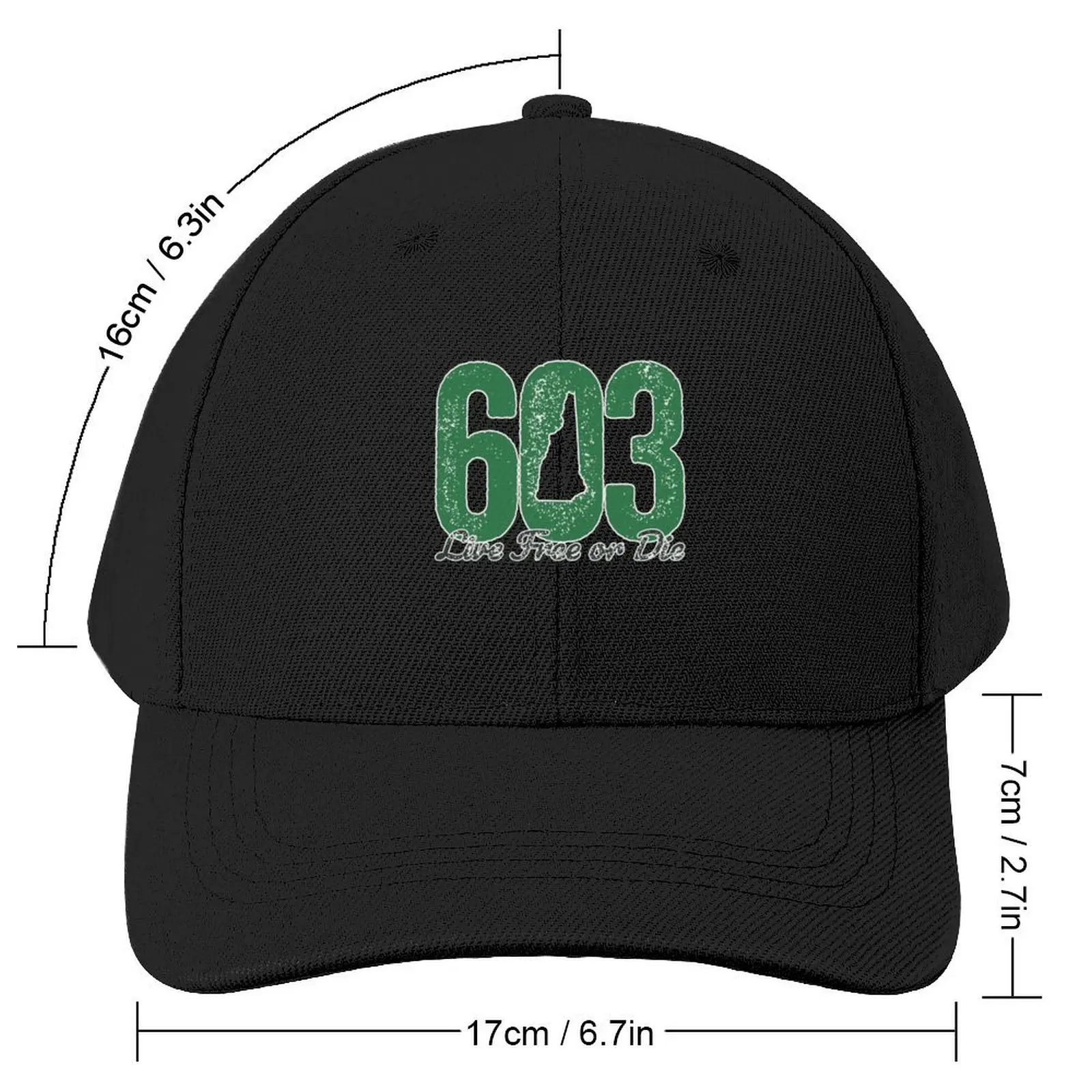 603 New Hampshire Live Free or Die NH Baseball Cap Beach Bag Luxury Cap Trucker Hat Sun Hats For Women Men's