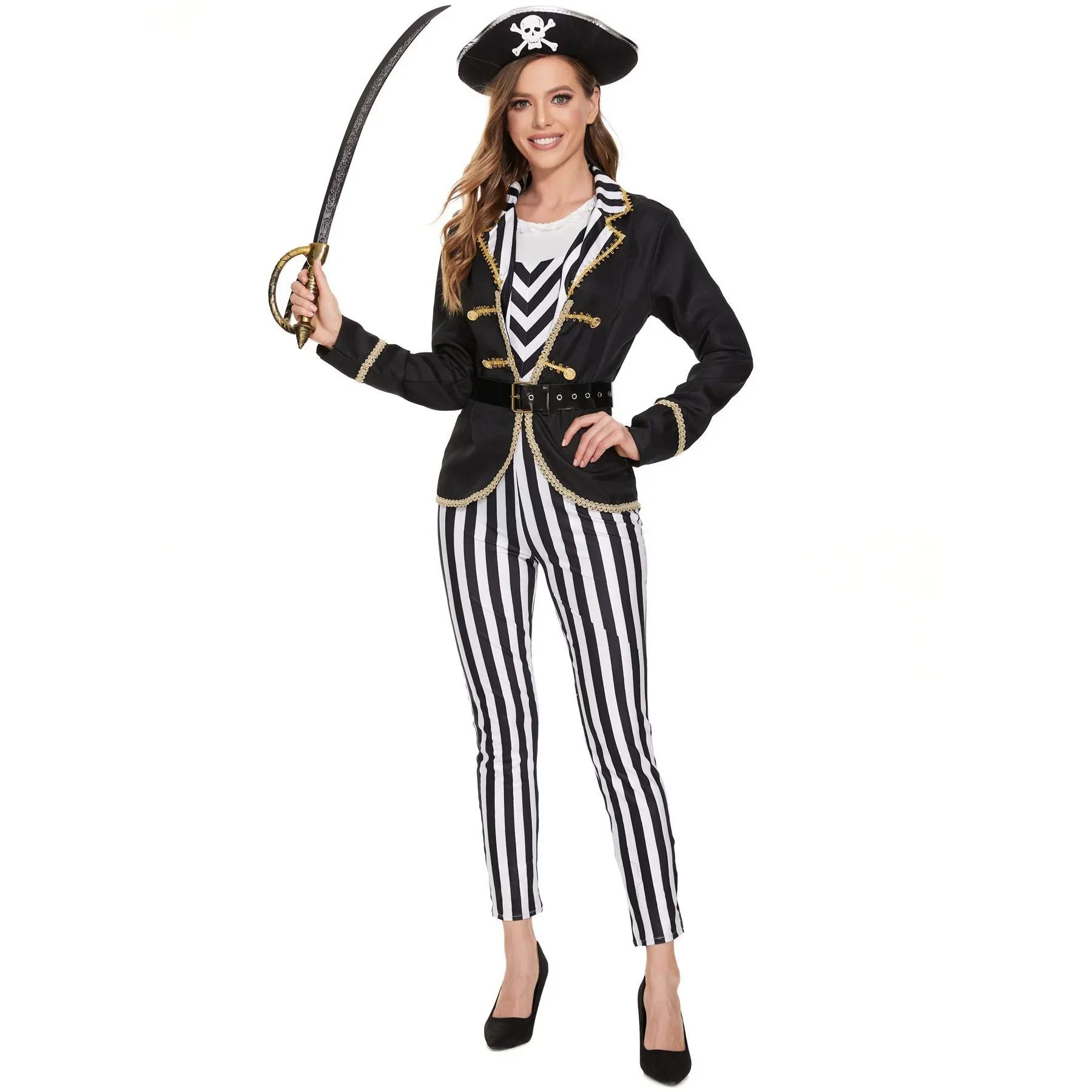 

Halloween Female Pirate Costume Somali Sea Thief Cosplay Costume