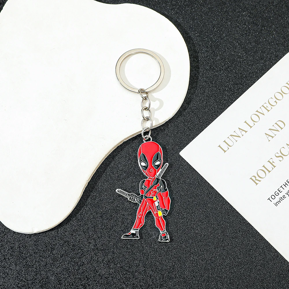 أعجوبة deadpoo شخصيات أنيمي المفاتيح أزياء ظهره lavero زوجين هدية عيد ميلاد تحصيل