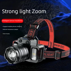 New Simulation Camera Appearance Super Bright LED Sensor Headlamp USB Rechargeable Headlight Led Head Camping Fishing Lantern