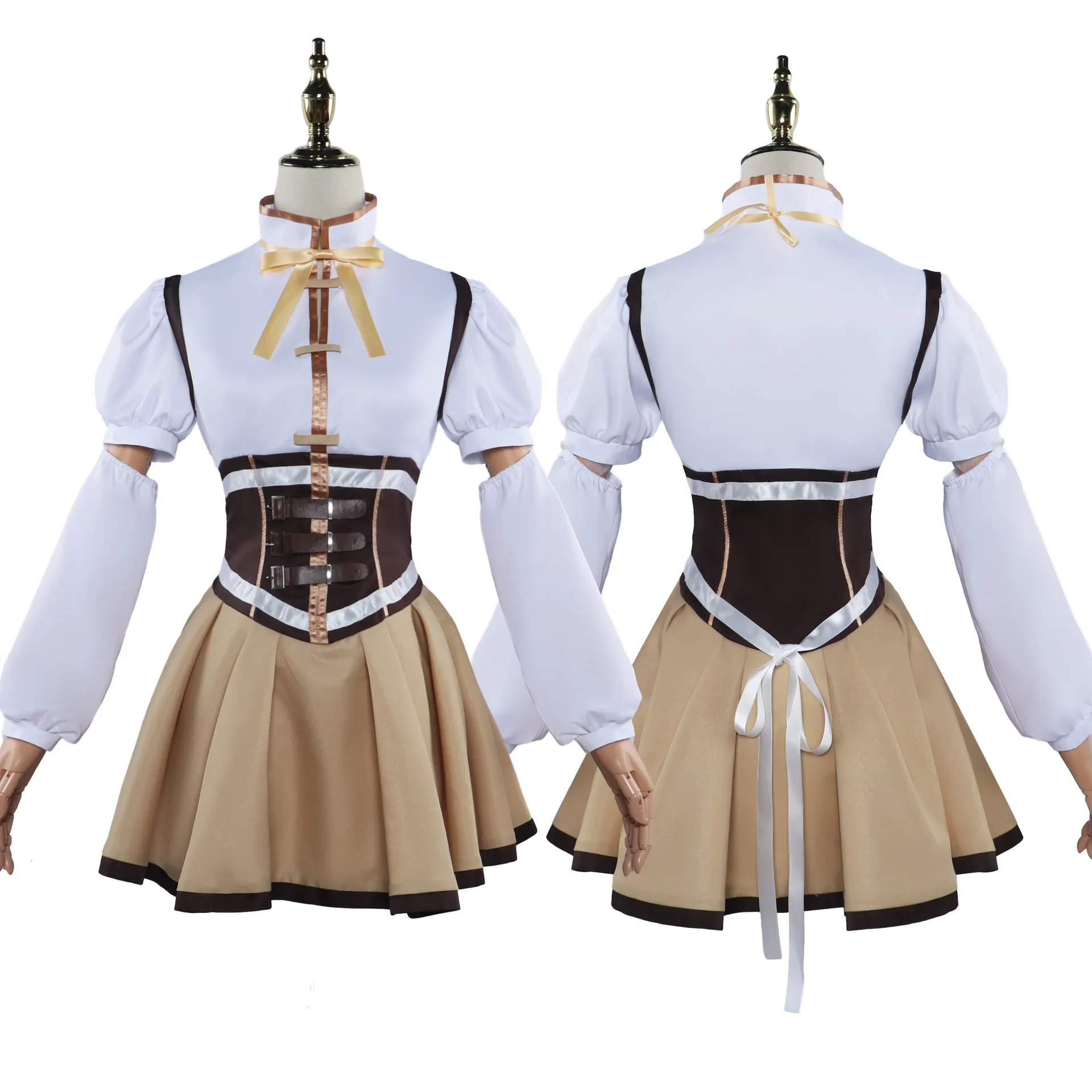 

Magical Girls Tomoe Mami Cosplay Costumes Combat Clothes Anime Animation Cos Complete Set Anime Cosplay Costumes