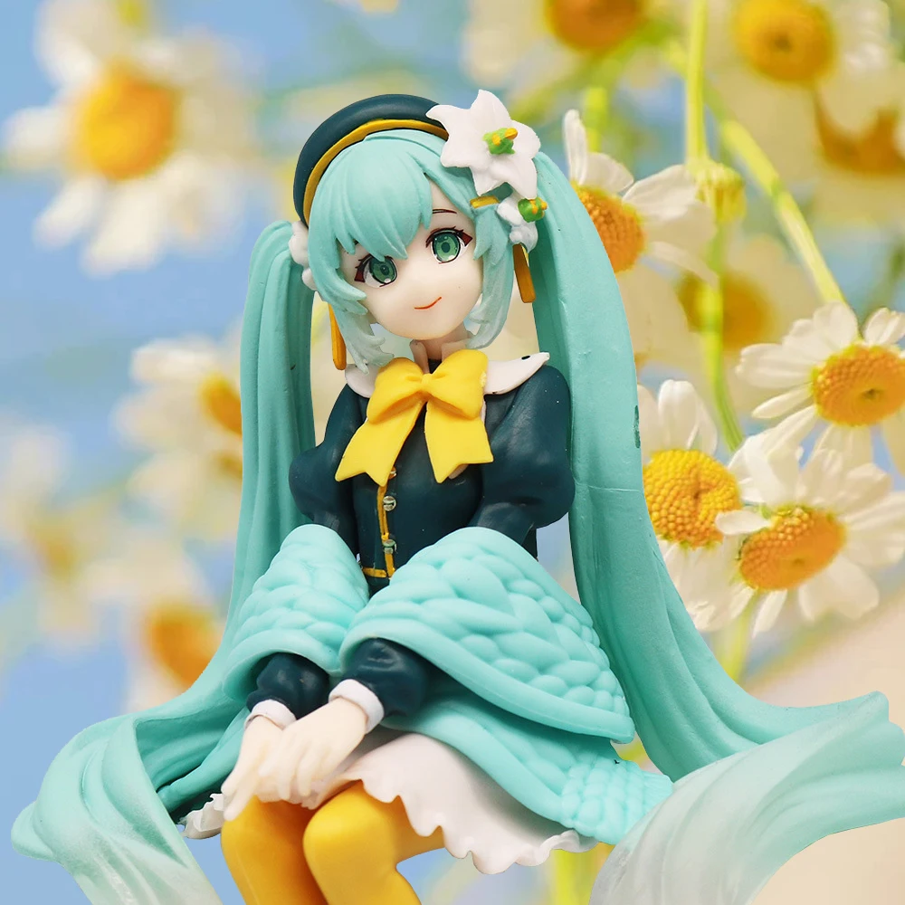 14 cm Hatsune Miku Bloem Fee Lelie Noodle Stooper Anime Action Figure Speelgoed PVC Model Collector Kid Verjaardagscadeau