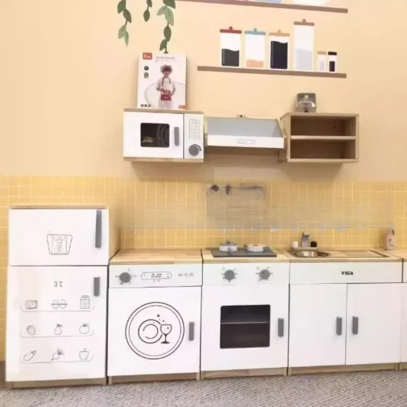 Children's Play House Kitchen Toy Simulation Kindergarten Early Education Puzzle Children and Girls Cooking Set