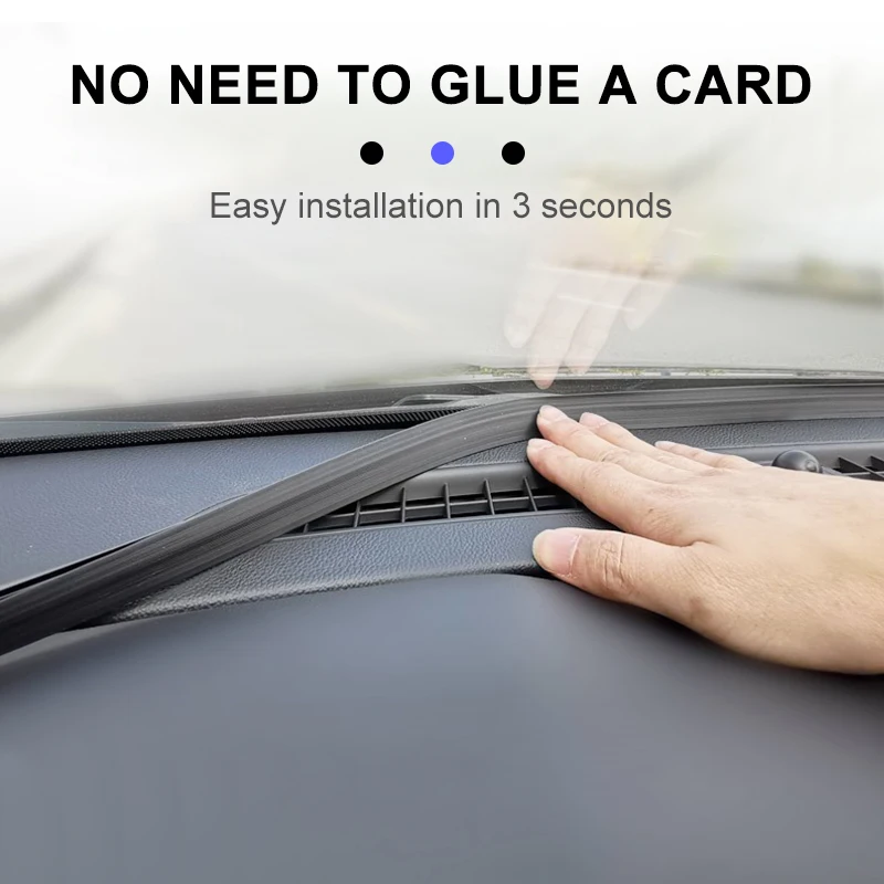 SEAMETAL 1.6m Auto Dashboard Sealing Strip Universal Car Sticker Rubber Seals Noise Insulation for Weatherstrip Car Accessories