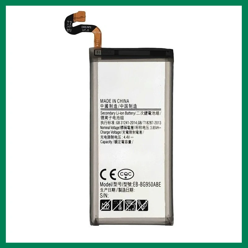 

Brand New EB-BG950ABE Li-ion Battery for Samsung S8 Series G950FD G9500 Steady Voltage, High Compatibility and Easy Installation