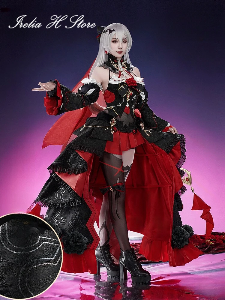 

Irelia H Honkai Impact Theresa Cosplay Costume Theresa Apocalypse Under the Moon Oath Dress Halloween Costumes Female