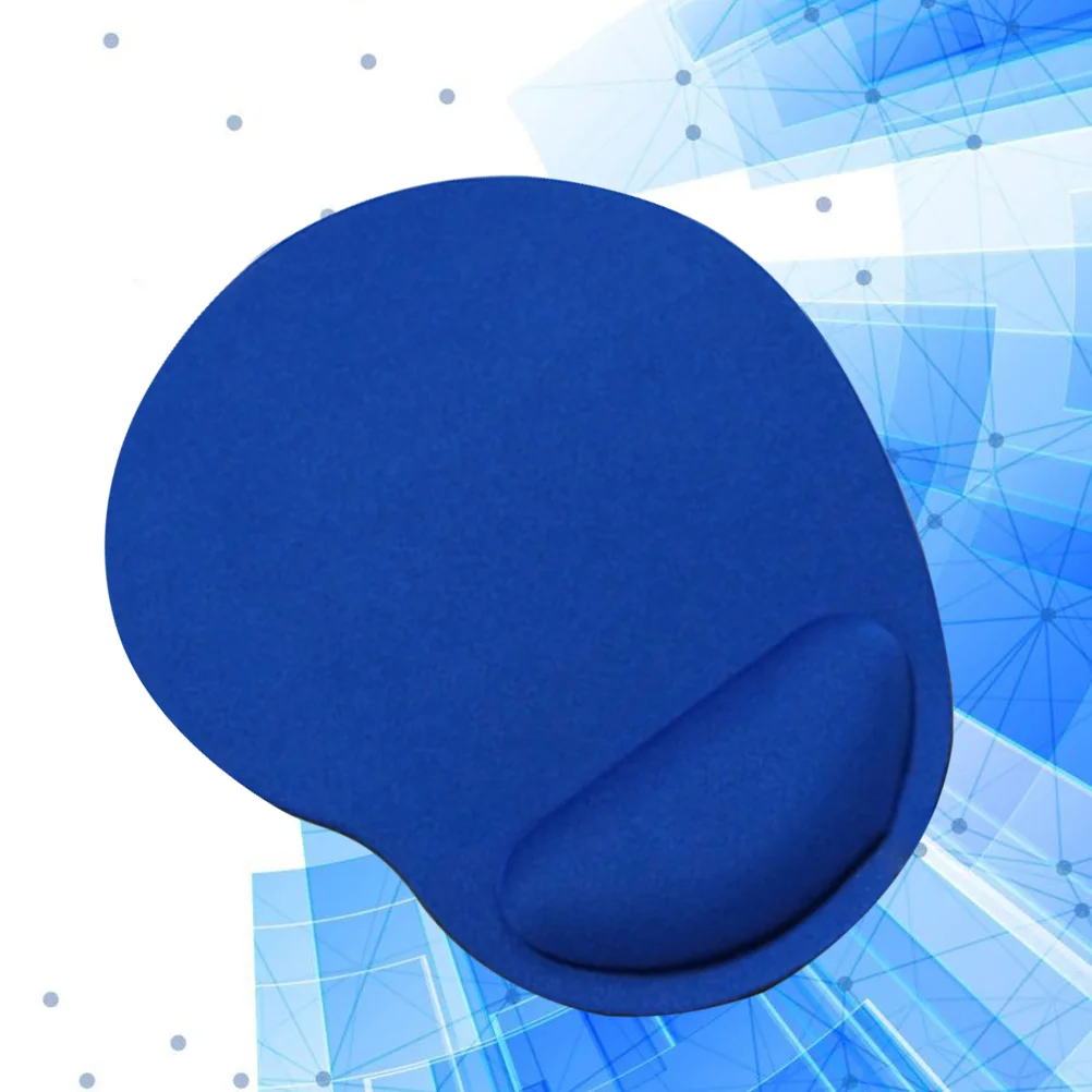

Non-slip Computer Mouse Pad With Wrist Support Wrist Rest for Home Office Travel (Blue) gaming mouse pad