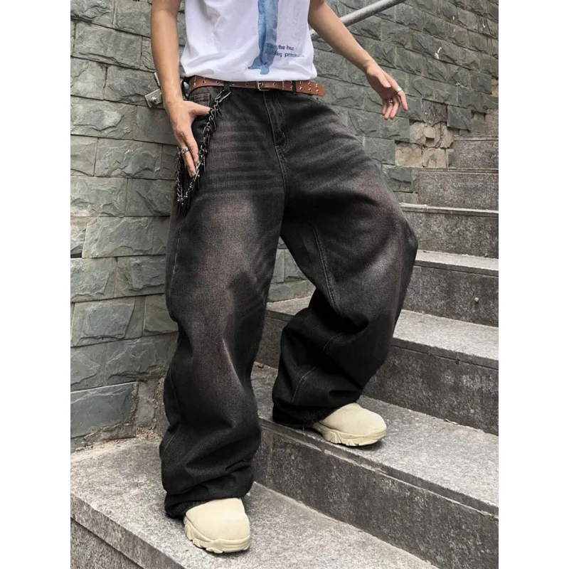 

Vintage Wide Leg Jeans T 64118 Retro Loose Fit Denim Pants Women's Fashion Spring 2026 Elasticity Details Available