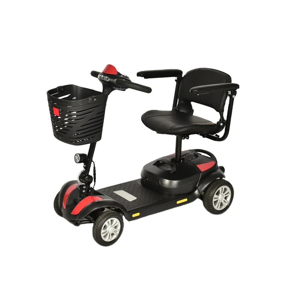 Scooter elétrico dobrável portátil, fácil de controlar a mobilidade, Cheap Elder, KSM-906, 4 Wheel, 2022