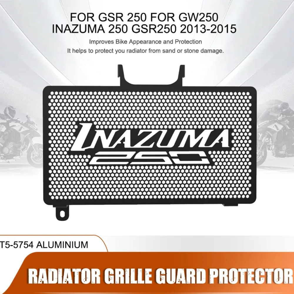 

GSR 250 FOR SUZUKI GW250 Inazuma 250 GSR250 2013-2017 2016 2015 Motorcycle Radiator Guard Grille Cover Cooler Grill Protective