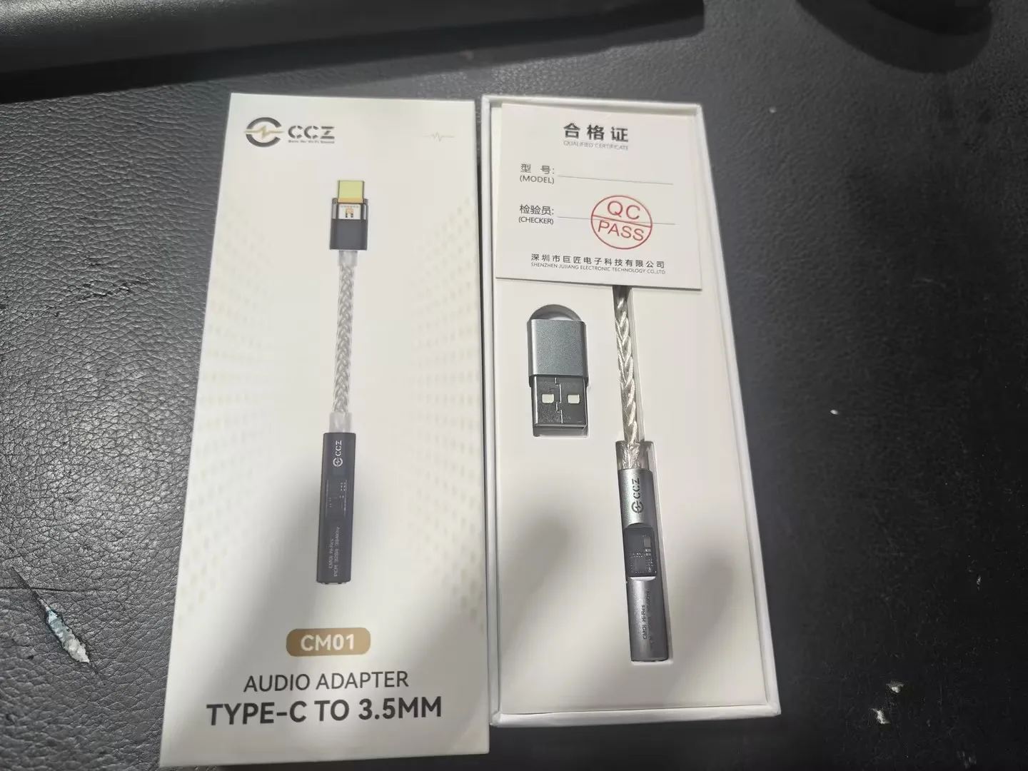 CCZ CM01 Audio-Adapter Typ C auf 3,5 mm 8-adriges, einkristallines, versilbertes Kupferkabel mit 32-Bit CX31993+MAX97220 DAC-Chip – Detail 27