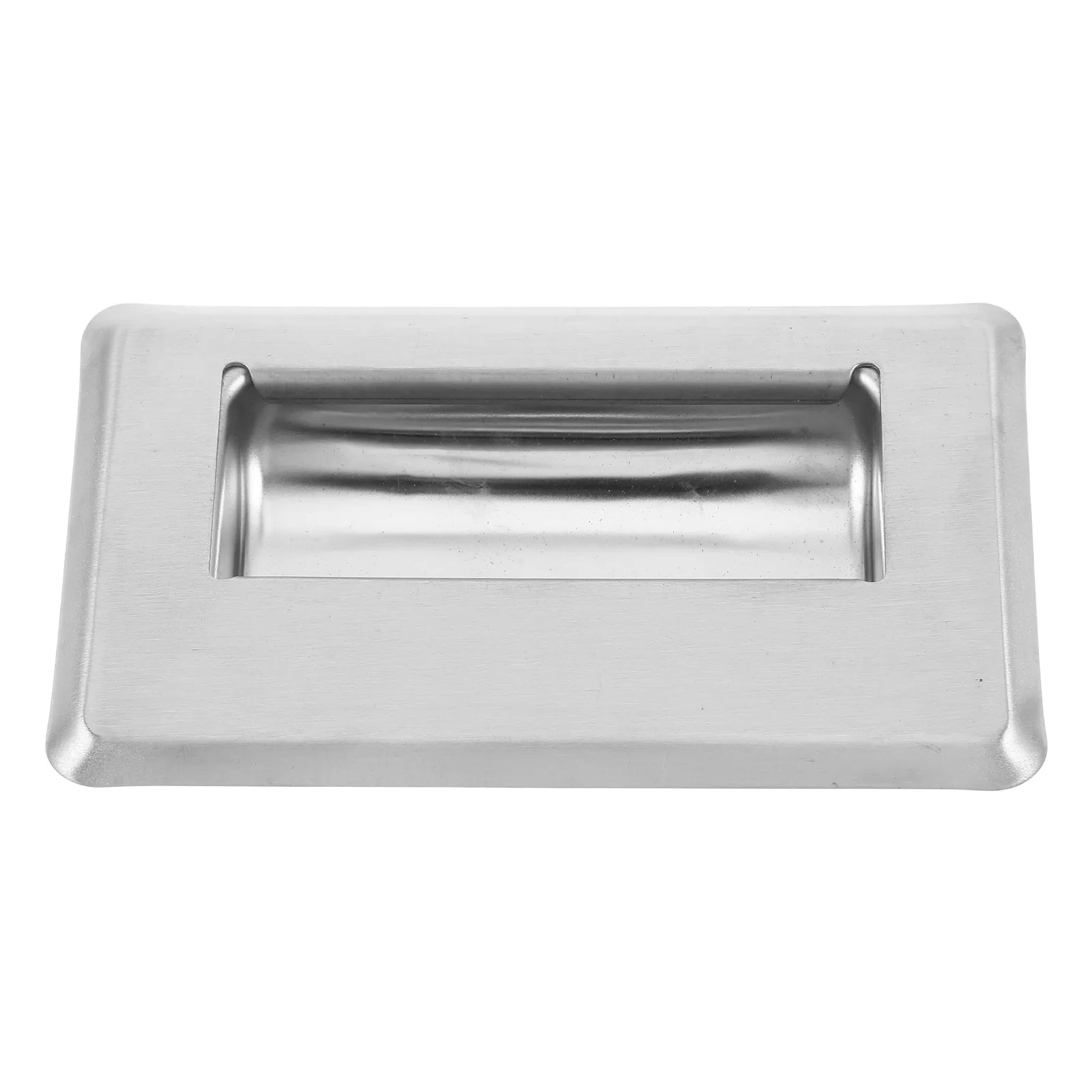 Stainless Steel Hidden Recessed Pull Handle 4.5x2.6x0.8 Flush Concealed Door Drawer Cabinet Furniture Handle Sliding Door Grip