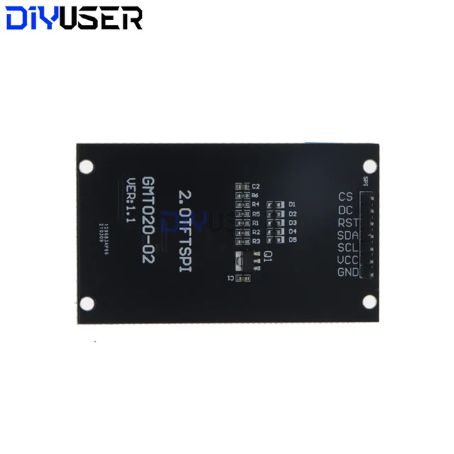 2.0 inch TFT Display OLED LCD Drive IC ST7789V 240RGBx320 Dot-Matrix SPI Interface for Arduio Full Color LCD Display Module 2