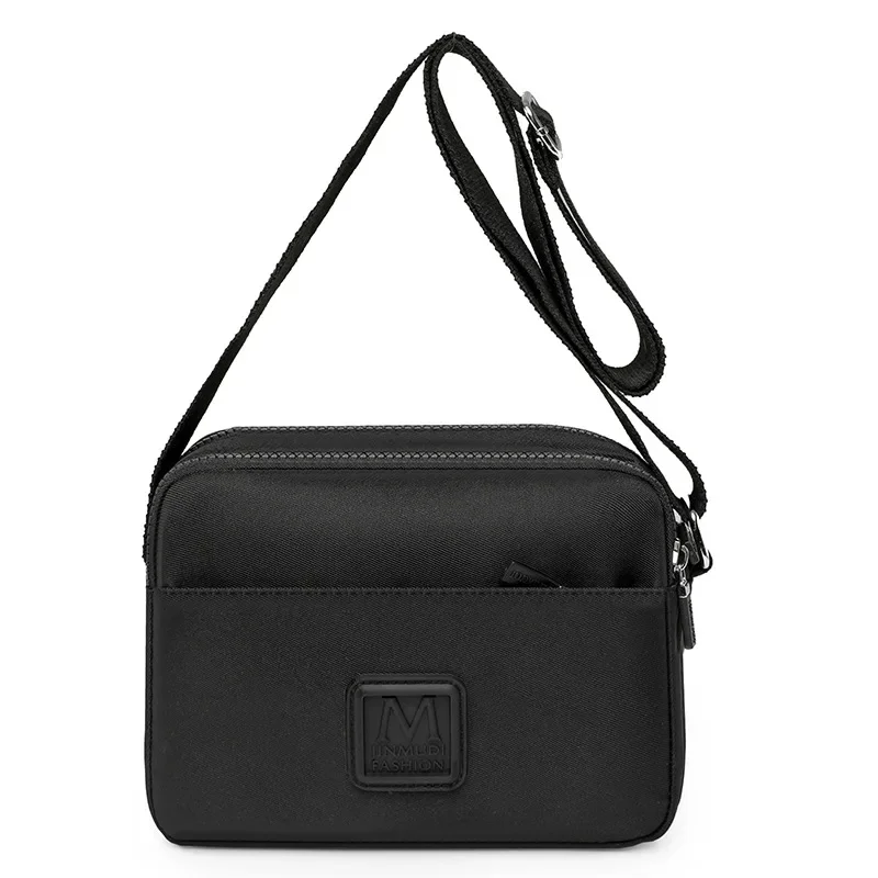 2024  New Nylon Solid Color Messenger Bag Women's Small Square Bag Oxford Cloth Travel Fashion Versatile Shoulder Bag image 3