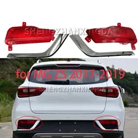 Adecuado para Mg Zs Zx 2017 2018 2019 luz de parachoques trasero decoración Reflector decoración advertencia freno luz antiniebla accesorios de coche nuevo
