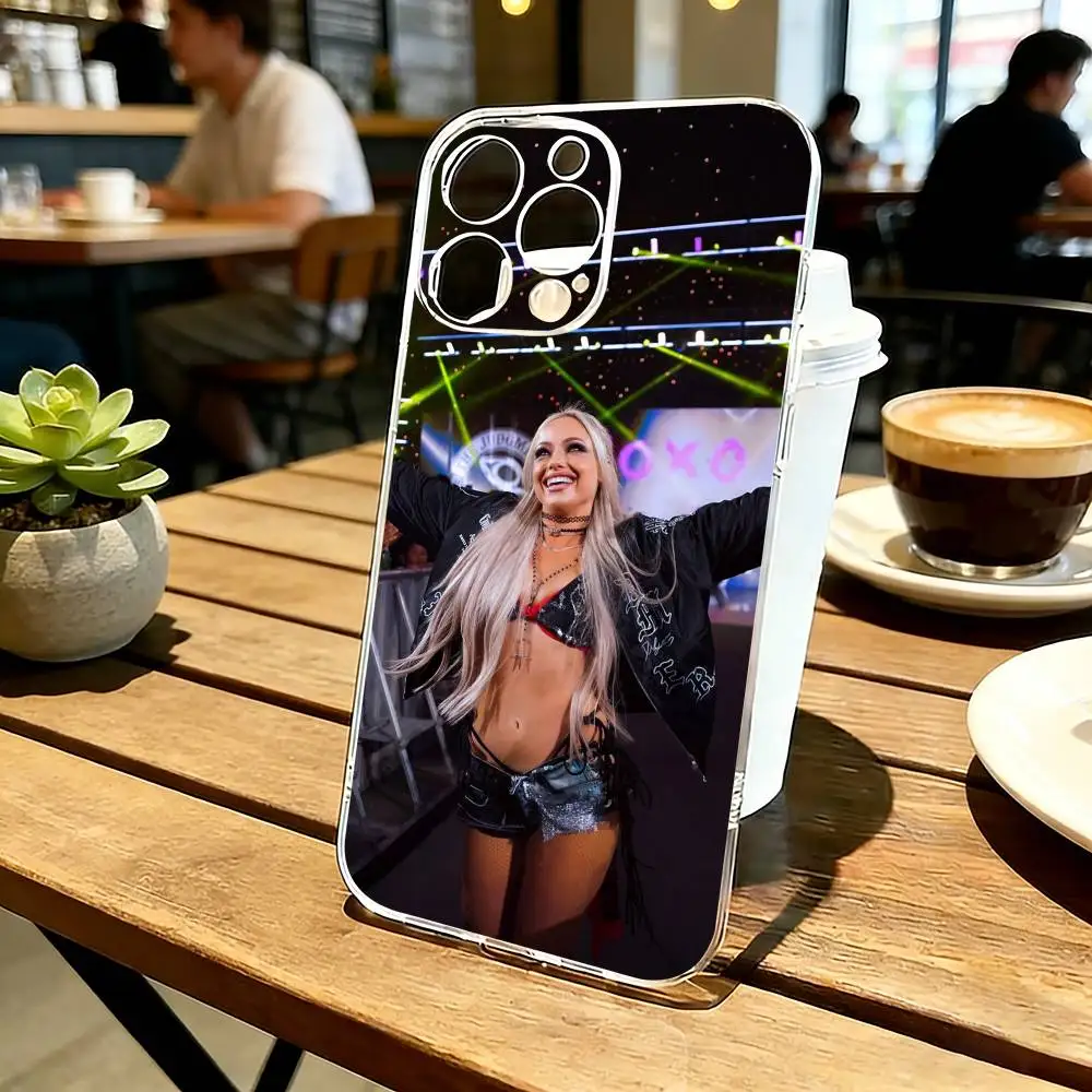 Funda para Teléfono Liv M-Morgan, Transparente, de Silicona Suave, para iPhone 17 16 15 14 13 12 11 Mini Pro Max Plus