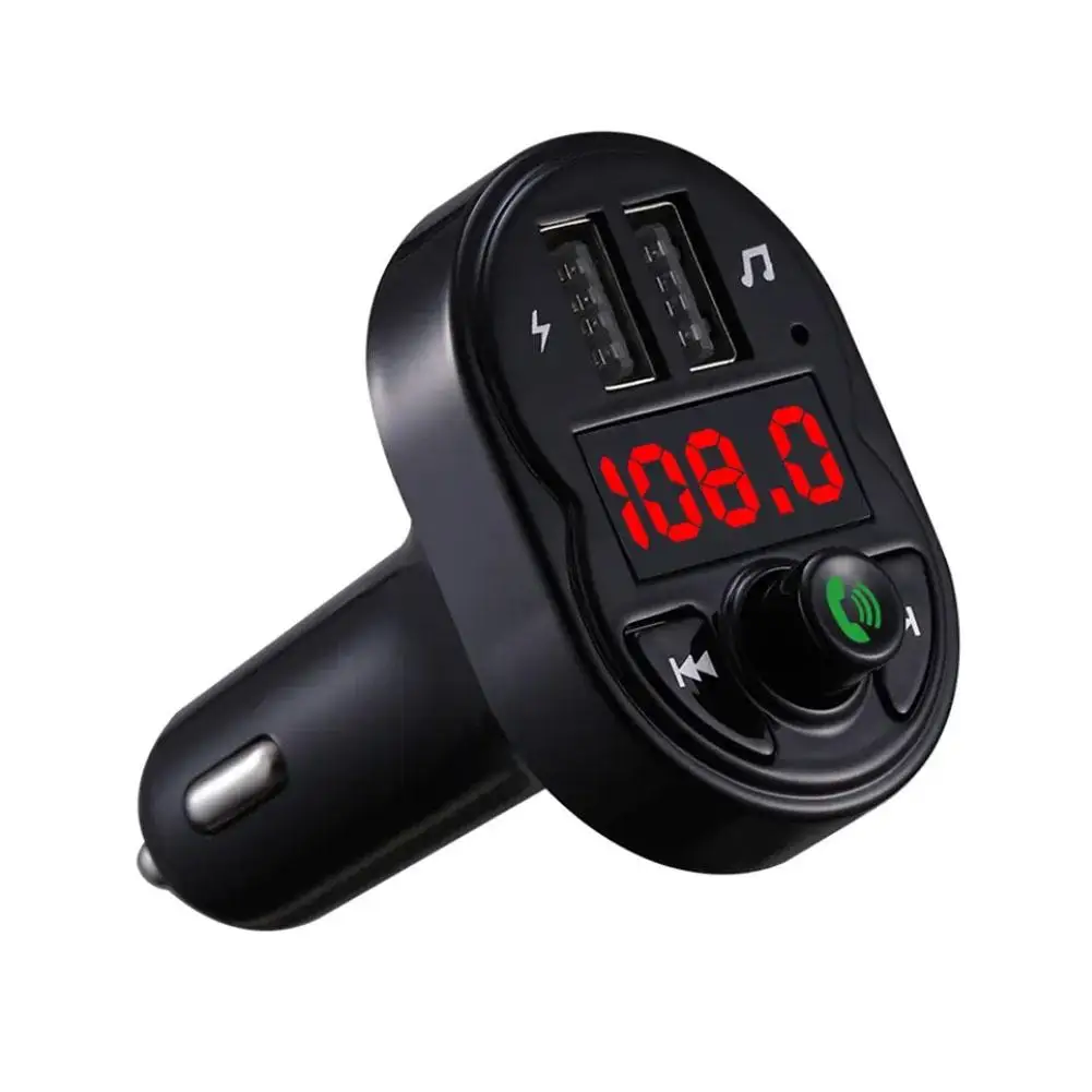 Abs carro bluetooth mp3 player tela de exibição led 12v-24v transmissor fm do carro adequado para uso firme doméstico carregamento de alta eficiência o6o8