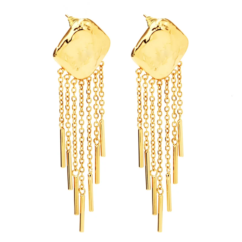 VAROLE Long Tassel Drop Earrings For Women Gold Color Hanging Earings Fashion Jewelry Trendy Gift Kolczyki