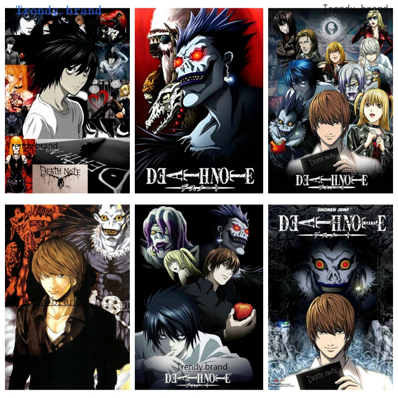 Death Note Popular Anime DIY 5D Diamond Painting Cross Stitch Kit Full Drill Embroidery Mosaic Art Picture of Rhinestones Gift