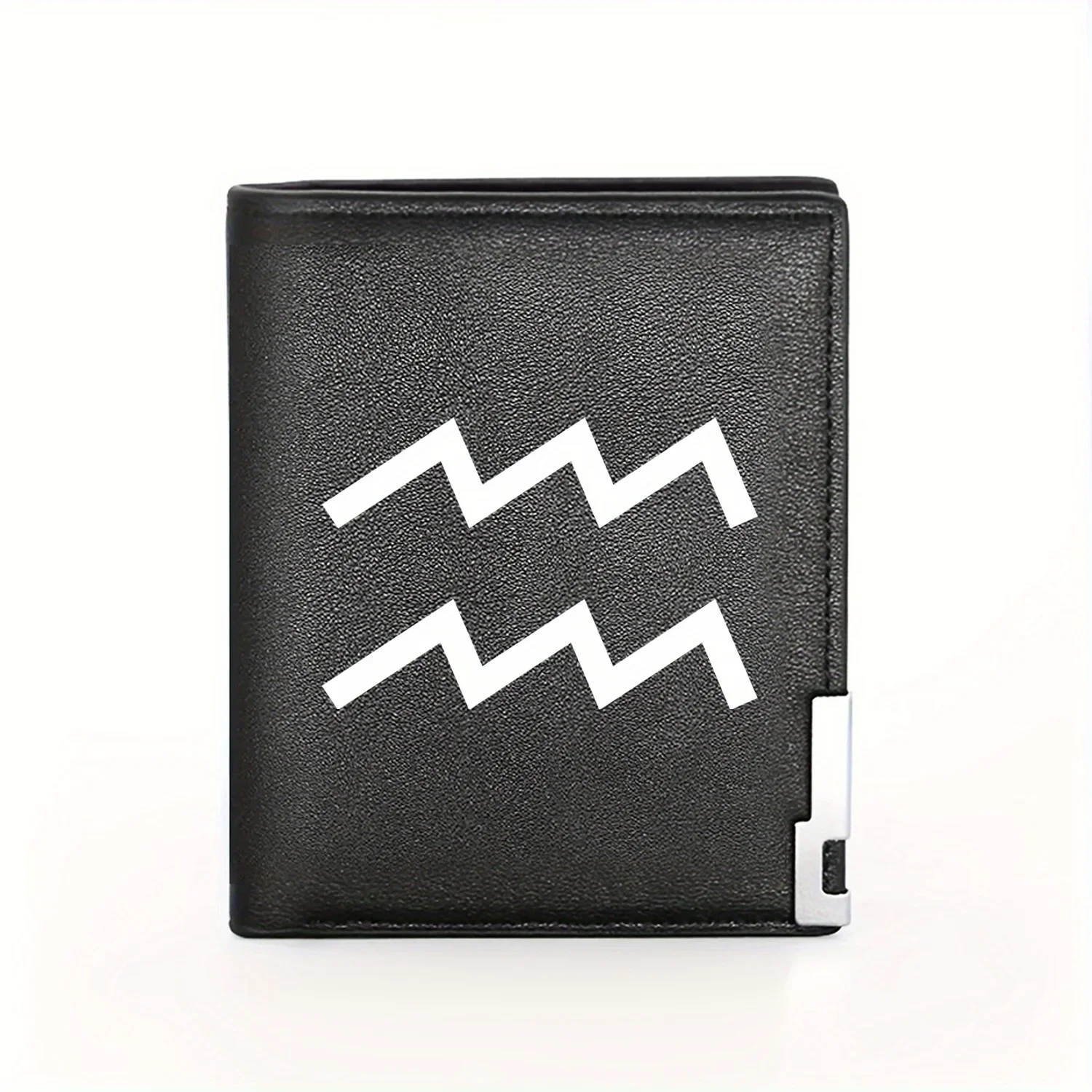

Aquarius Zodiac Sign Symbol Stylish Wallet Design Business Mens Casual Elegant Simple Practical Quality Wallet Stylish Printing