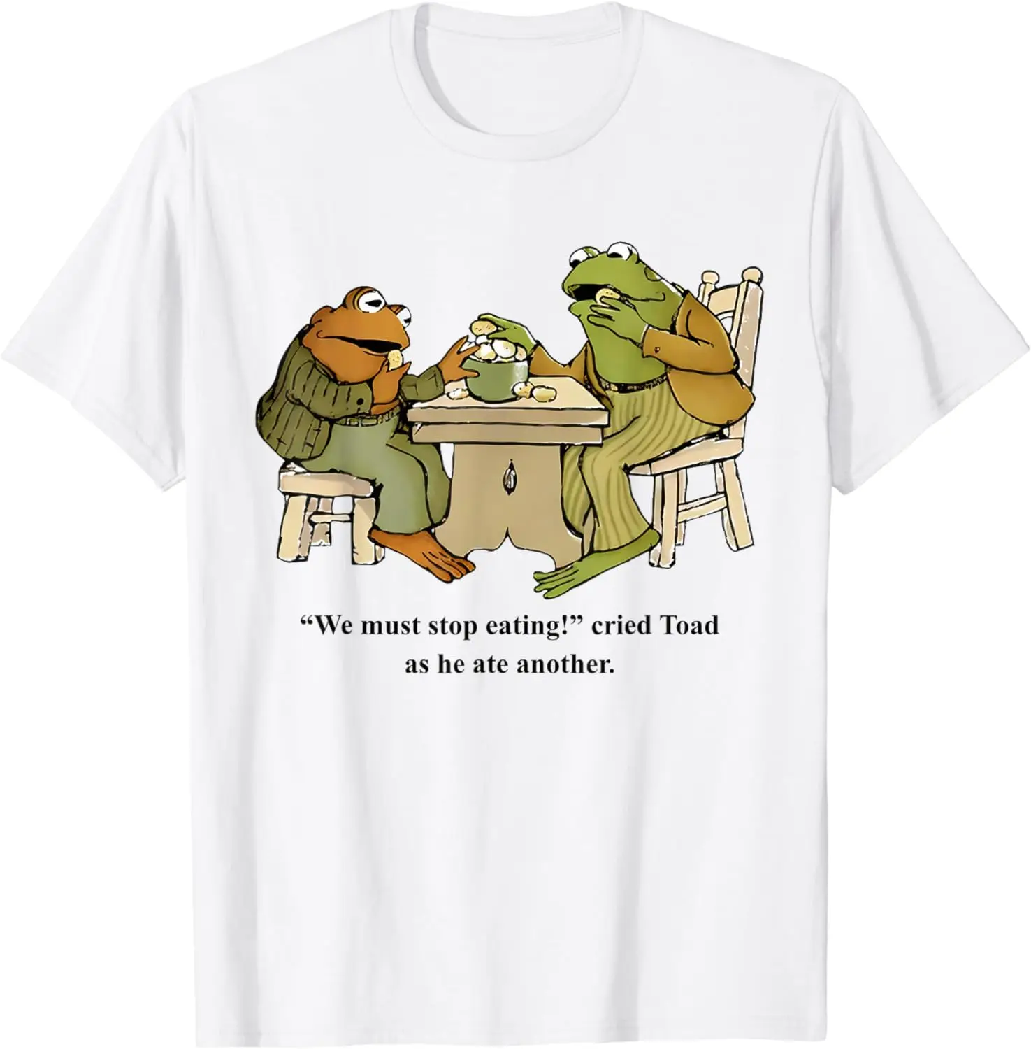 We Must Stop Eating Cried Toad As He Ate Another Frog Toad T-Shirt For Men Clothing Women Tees High Quality 100%Cotton