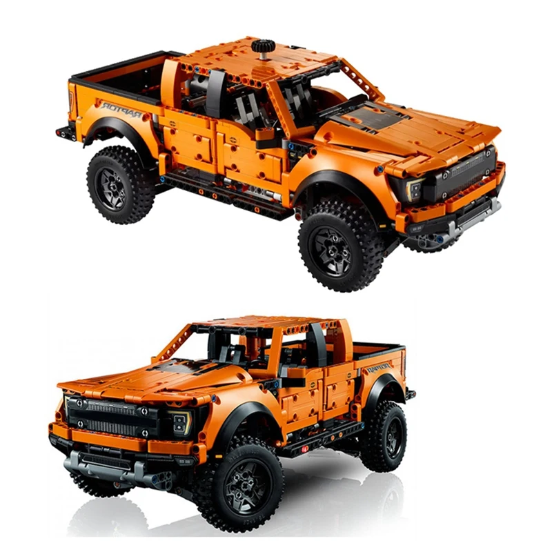 1379 Uds. Coche técnico para Ford Raptor camión bloques de construcción de automóviles 42126 remolque MOC montar ladrillos juguetes regalo para niños duraderos