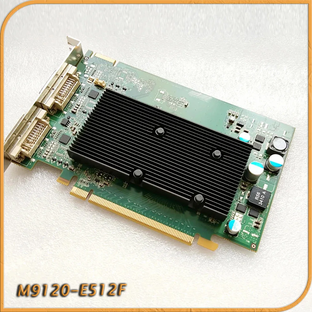 Para placa gráfica de tela dupla Matrox M9120-E512F M9120 PCIe x16 DVI
