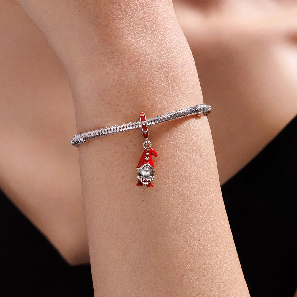 2025 925 فضة حلية قزم الخرز صنع المجوهرات الأساور الأصلية هدايا مجوهرات الأزياء في عيد الحب #4