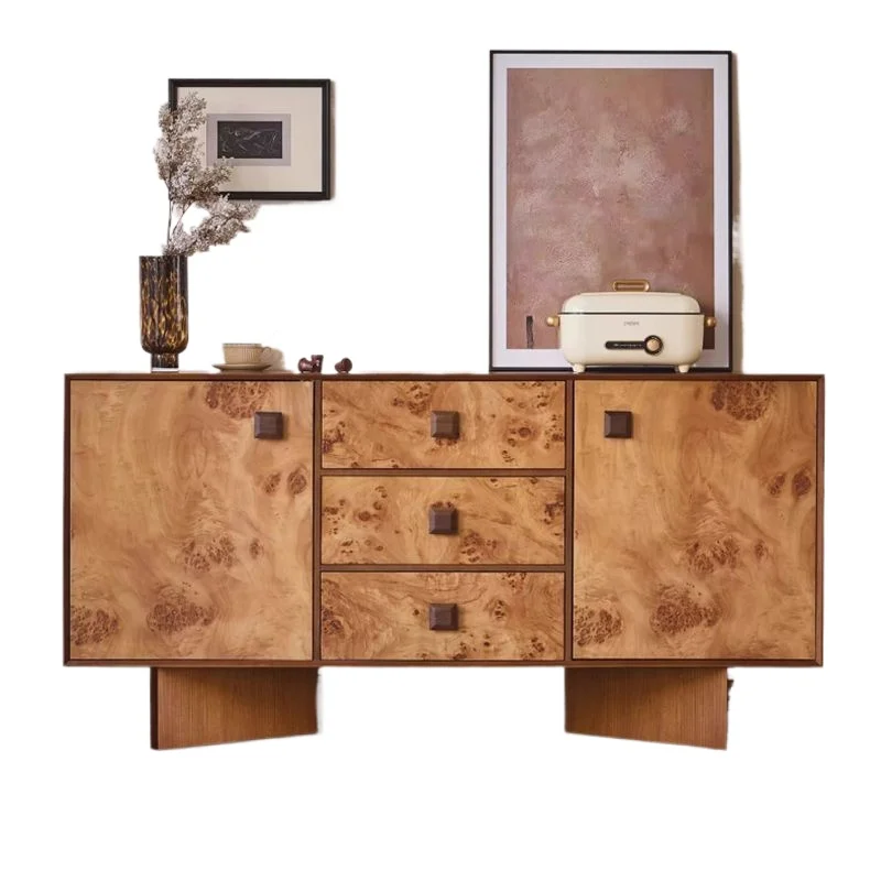 

Medieval style solid wood dining side dining room wall locker storage cabinet living room storage cabinet wall side sundry cab